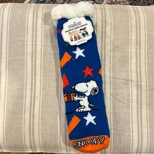 Peanuts Sherpa line socks, new with tags